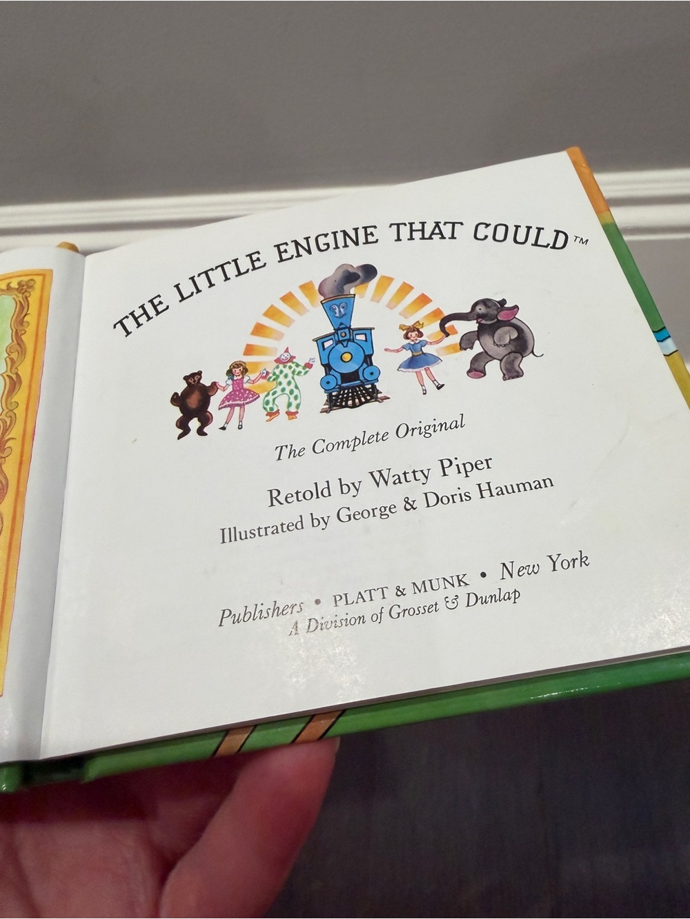 The Little Engine That Could by Watty Piper SMALL Blue Picture Hardcover Book - Picture 5 of 7